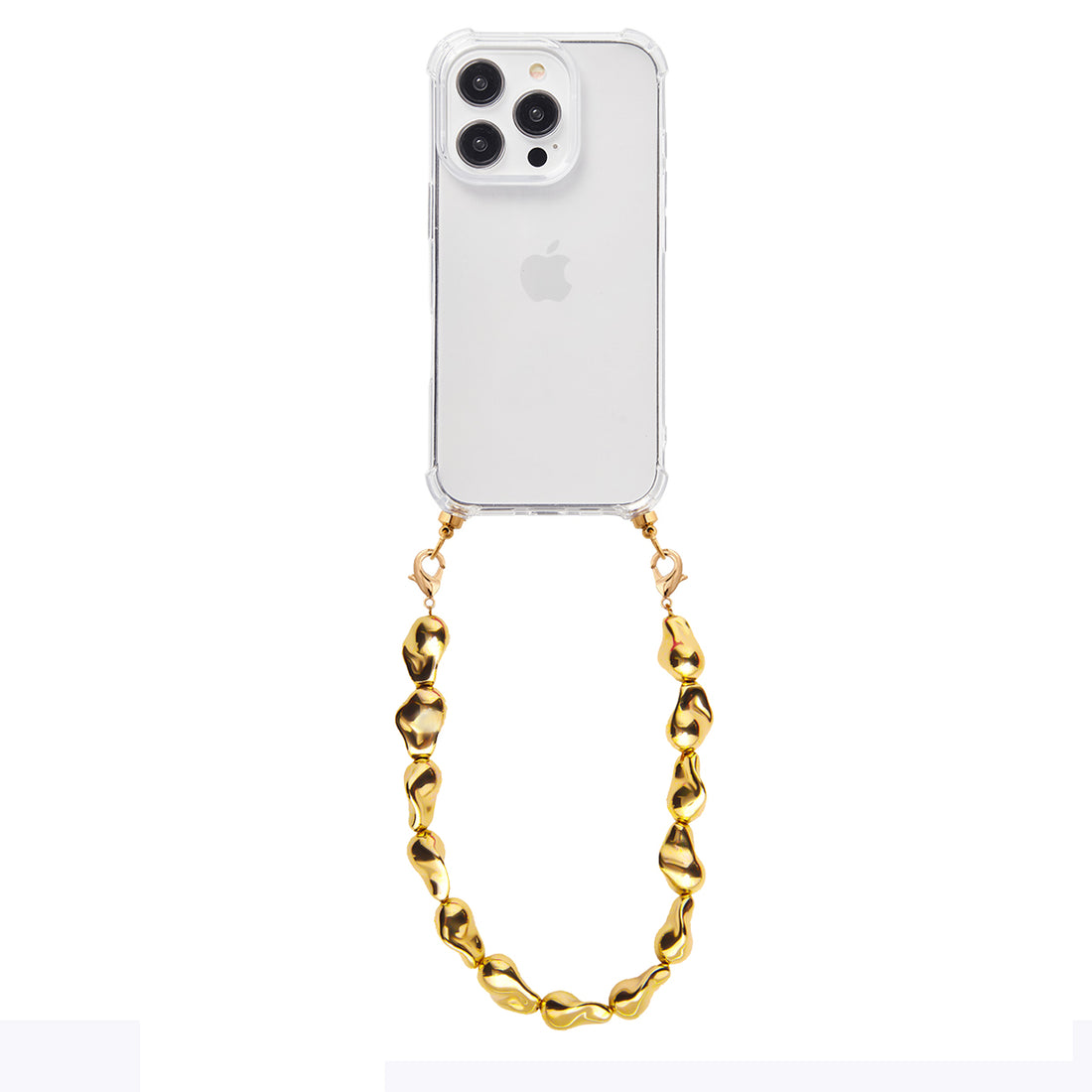 Phone case with golden crush cord