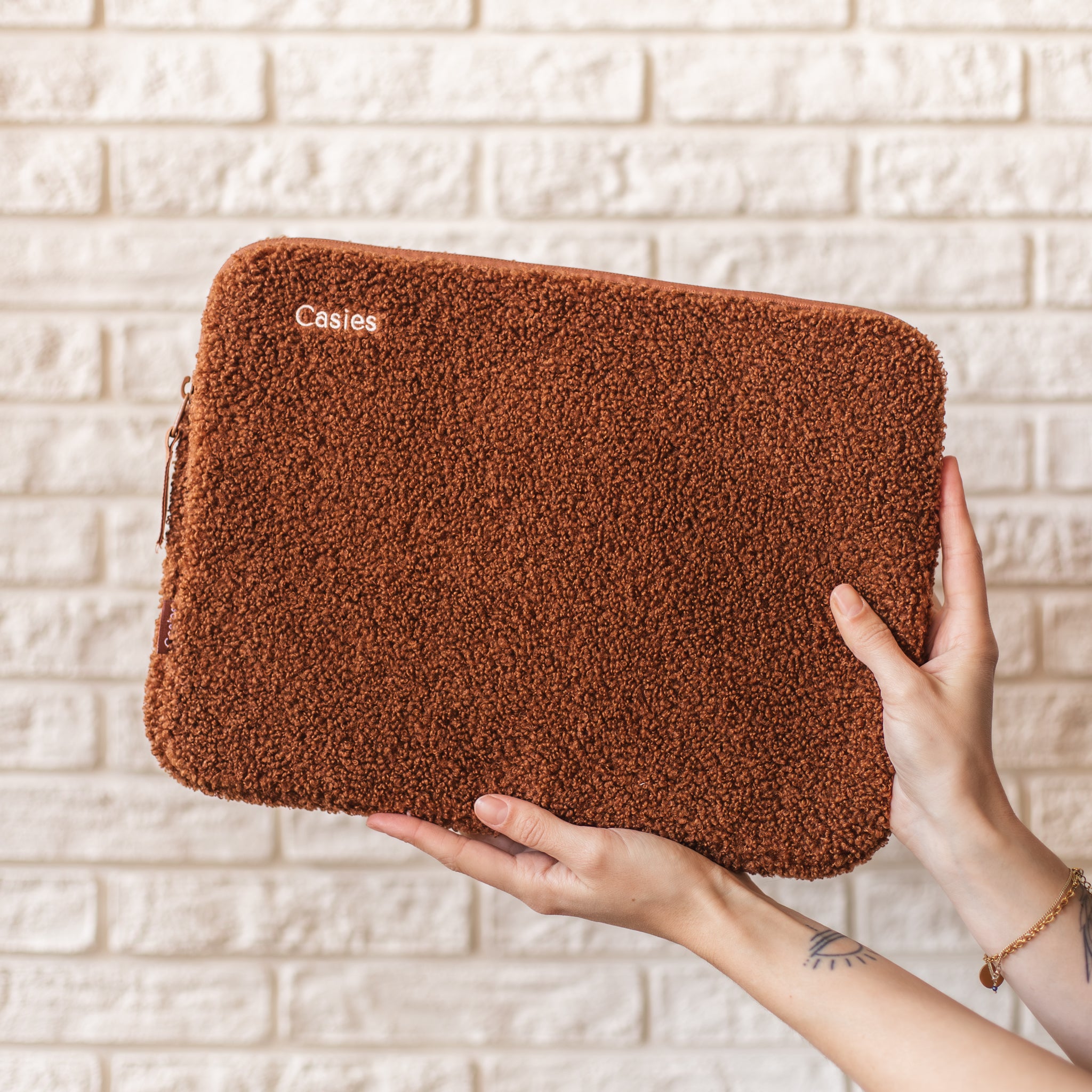 Teddy laptop sleeve 13/14 inch - brown